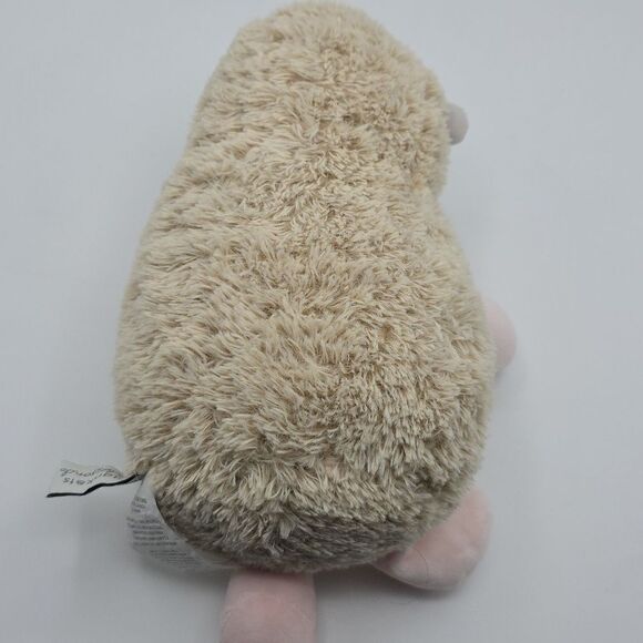 Blankets and Beyond Hedghog Rattle Lovey Plush Stuffed Toy Pink Bow - Picture 10 of 17